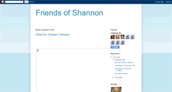 Desktop Screenshot of friendsofshannong.blogspot.com