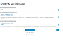 Tablet Screenshot of creativityquestionnaires.blogspot.com