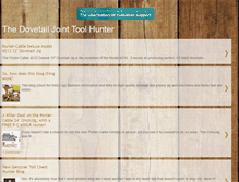 Tablet Screenshot of dovetail-joint-tool-hunter.blogspot.com