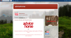 Desktop Screenshot of advicehorse.blogspot.com