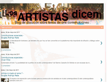 Tablet Screenshot of losartistasdicen.blogspot.com