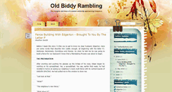 Desktop Screenshot of oldbiddyrambling.blogspot.com