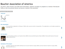 Tablet Screenshot of boucherassociationofamrica.blogspot.com