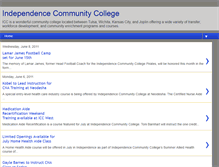 Tablet Screenshot of independencecommunitycollege.blogspot.com