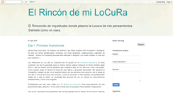 Desktop Screenshot of elrincondemilocura.blogspot.com