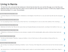 Tablet Screenshot of living-in-narnia.blogspot.com