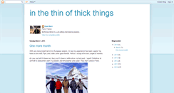 Desktop Screenshot of inthethinofthickthings.blogspot.com