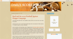 Desktop Screenshot of dailyscoreboardpost.blogspot.com