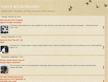 Tablet Screenshot of dailyscoreboardpost.blogspot.com