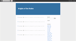 Desktop Screenshot of knightsrodeo.blogspot.com