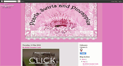 Desktop Screenshot of pearlsswirlsandpineapples.blogspot.com