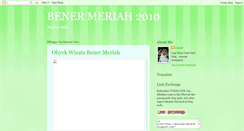 Desktop Screenshot of benermeriah2010.blogspot.com