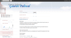 Desktop Screenshot of gauravpaliwal.blogspot.com