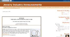 Desktop Screenshot of jewelry-industry-announcements.blogspot.com