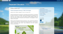 Desktop Screenshot of depaularteducation.blogspot.com