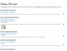 Tablet Screenshot of followthelion.blogspot.com