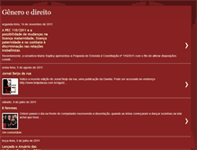 Tablet Screenshot of generoedireito.blogspot.com