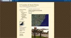 Desktop Screenshot of caminhodesantavitoria.blogspot.com