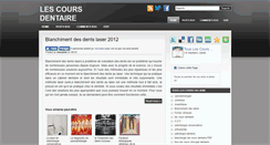 Desktop Screenshot of cours-dentaire.blogspot.com