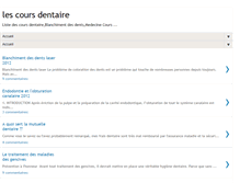 Tablet Screenshot of cours-dentaire.blogspot.com