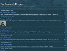 Tablet Screenshot of ourmotherskeepers.blogspot.com