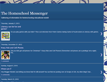 Tablet Screenshot of homeschoolmessenger.blogspot.com