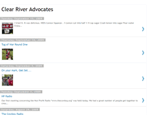 Tablet Screenshot of clearriveradvocates.blogspot.com