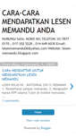 Mobile Screenshot of lesen-memandu.blogspot.com