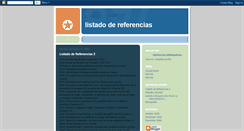 Desktop Screenshot of listado-referencias-bibliograficas.blogspot.com