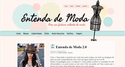 Desktop Screenshot of entendademoda.blogspot.com