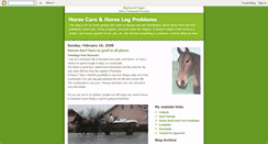 Desktop Screenshot of horsehoofandfootproblems-blog.blogspot.com