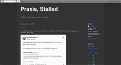 Desktop Screenshot of praxisstalled.blogspot.com