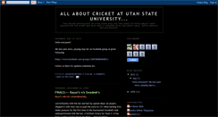 Desktop Screenshot of aggiecricketusu.blogspot.com