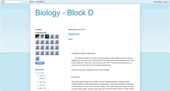 Desktop Screenshot of biologyblockd.blogspot.com