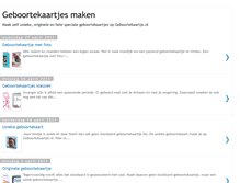 Tablet Screenshot of geboortekaartjesmaken.blogspot.com