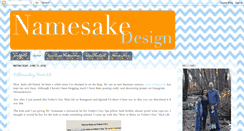 Desktop Screenshot of namesakedesign.blogspot.com