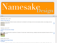 Tablet Screenshot of namesakedesign.blogspot.com