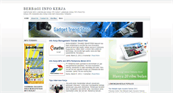 Desktop Screenshot of berbagiinfokerja.blogspot.com