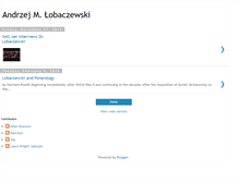 Tablet Screenshot of andrzej-lobaczewski.blogspot.com
