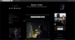 Desktop Screenshot of batman-4-movie-trailer.blogspot.com