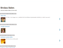 Tablet Screenshot of bindassbabes.blogspot.com