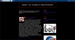 Desktop Screenshot of dok7sk8shop.blogspot.com