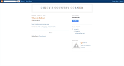 Desktop Screenshot of cindyscountrycorner.blogspot.com