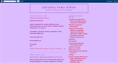 Desktop Screenshot of espanolparaninos.blogspot.com