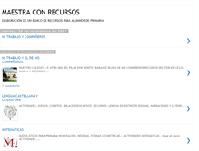 Tablet Screenshot of maestraconrecursos.blogspot.com