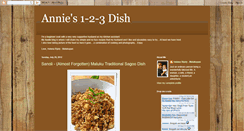 Desktop Screenshot of annies123dish.blogspot.com