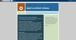 Desktop Screenshot of productreviewsbydana.blogspot.com