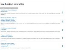 Tablet Screenshot of bee-luscious-cosmetics.blogspot.com