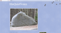 Desktop Screenshot of hisquietvoice.blogspot.com