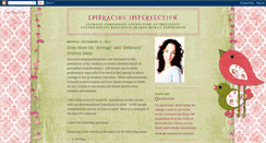 Desktop Screenshot of embracingimperfectionnow.blogspot.com